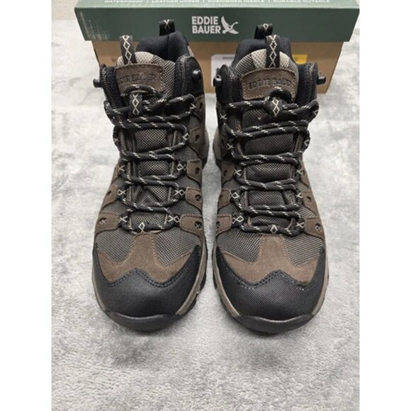 NEW Eddie Bauer Outdoor Boots, Mens US 8, Maple Ridge,  Brown,  Leather Upper - Picture 1 of 16